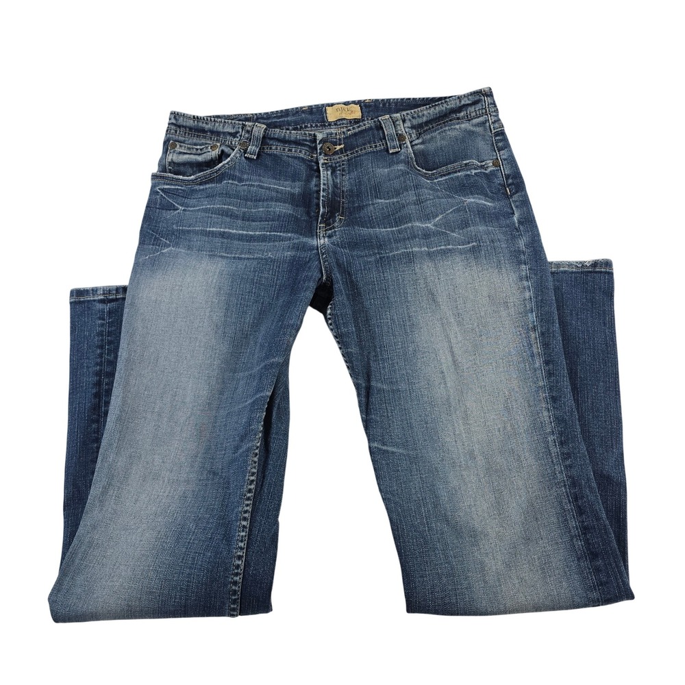 BKE‎ Boutique Womens Jeans Straight Leg Blue Stretch Denim Pants Size 33 x 31.5